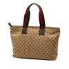 Gucci GG Canvas Web Tote Secondhand