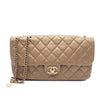 Chanel Medium Quilted Metallic Lambskin CC Crown Flap Secondhand