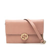 Gucci Dollar Calfskin Interlocking G Wallet on Chain Secondhand