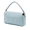 Fendi Zucca Embossed Leather Baguette Satchel Secondhand