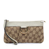 Gucci GG Canvas Abbey D Ring Wristlet Pouch Secondhand