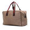 Secondhand Gucci GG Canvas Web Travel Bag