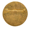 Chanel CC Gold Plated Round Brooch Secondhand