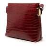 Secondhand Ferragamo Croc Embossed Leather Vara Shoulder Bag