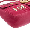 Gucci Large GG Marmont Matelasse Velvet Embroidered Blind For Love Shoulder Bag Secondhand
