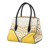 Miu Miu Small Tricolor Nappa Grommet Biker Satchel Secondhand