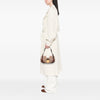 Fendi Zucchino Canvas and Metallic Leather Compilation Shoulder Bag Secondhand
