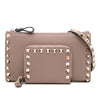 Secondhand Valentino Leather Rockstud Wallet on Chain with Coin Pouch
