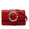 Secondhand Miu Miu Matelasse Nappa Crystal Embellished Crossbody