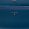Chanel CC Embossed Lambskin Diamond Wallet On Chain Secondhand