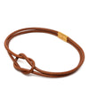 Hermès Leather Atame Knot Necklace Secondhand