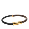 Secondhand Louis Vuitton Monogram and Leather Confidential Bracelet