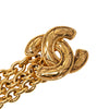 Secondhand Chanel Gold Plated Quilted Triple CC Chain Belt