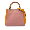 Gucci Mini Bicolor Calfskin Bamboo Shopper Satchel Secondhand