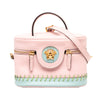 Versace Bicolor Leather Whipstitch La Medusa Vanity Case Secondhand
