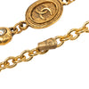 Chanel Gold Plated CC Medallion Chain Necklace Secondhand