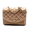 Chanel Small Metallic Calfskin and Caviar Chain Top Handle Bag Secondhand