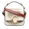 Chloé Mini Shaded Glossy Calfskin Lizard Embossed Trim C Satchel Secondhand