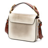 Chloé Mini Shaded Glossy Calfskin Lizard Embossed Trim C Satchel Secondhand