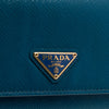 Prada Saffiano Lux Wallet On Chain Secondhand