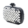 Bottega Veneta Canvas and :Leather Intrecciato Knot Clutch Secondhand