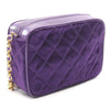 Chanel CC Quilted Velour Tassel Camera Bag Secondhand