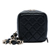 Chanel CC Quilted Lambskin Cube Wristlet Vanity Case Secondhand