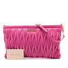 Miu Miu Matelasse Nappa Frame Clutch with Strap Secondhand