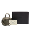 Prada Mini Metallic Saffiano Top Handle Bag Charm Secondhand