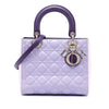 Dior Medium Tricolor Lambskin Cannage Lady Dior Secondhand