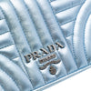 Prada Metallic Soft Calf Impunture Diagramme Wallet on Chain Secondhand
