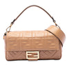 Fendi Zucca Embossed Leather Baguette Satchel Secondhand