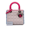 Dior Medium Tricolor Lambskin Cannage Lady Dior Secondhand