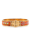 Secondhand Hermès Narrow Enamel La Vie En Rouge Charniere Bracelet PM