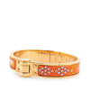 Secondhand Hermès Narrow Enamel La Vie En Rouge Charniere Bracelet PM