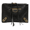 Balenciaga Chevre Motocross Metallic Edge Clutch Secondhand