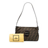 Fendi Zucca Canvas Shoulder Bag Secondhand
