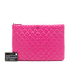Chanel Large Quilted Caviar O Case Clutch Secondhand
