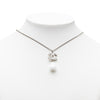 Chanel CC Brass Resin Teardrop Pendant Necklace Secondhand