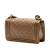 Secondhand Chanel Small Quilted Metallic Lambskin Boy Flap