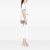Saint Laurent Croc Embossed Leather Monogram Kate Tassel Wallet on Chain Secondhand