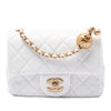Chanel Mini Square Classic Lambskin Pearl Crush Single Flap Secondhand