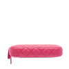 Chanel CC Quilted Lambskin Double Zip Clutch On Chain Secondhand