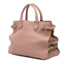 Burberry Medium Leather and House Check Banner Satchel Secondhand