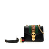 Gucci Mini Calfskin Web Sylvie Chain Satchel Secondhand