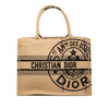 Dior Medium Jute Embroidered Book Tote Secondhand