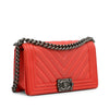 Chanel Old Medium Chevron Calfskin Boy Flap Secondhand