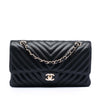 Secondhand Chanel Medium Classic Chevron Lambskin Double Flap