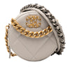 Chanel Lambskin 19 Round Clutch with Chain Secondhand