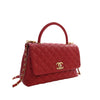 Chanel Small Quilted Caviar Coco Top Handle Bag Secondhand